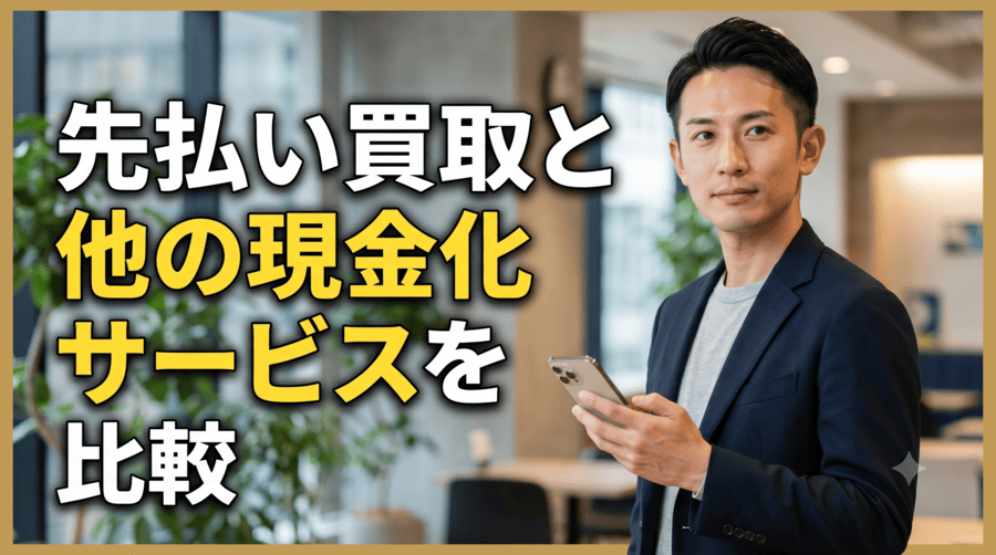 先払い買取と他の現金化サービスを比較