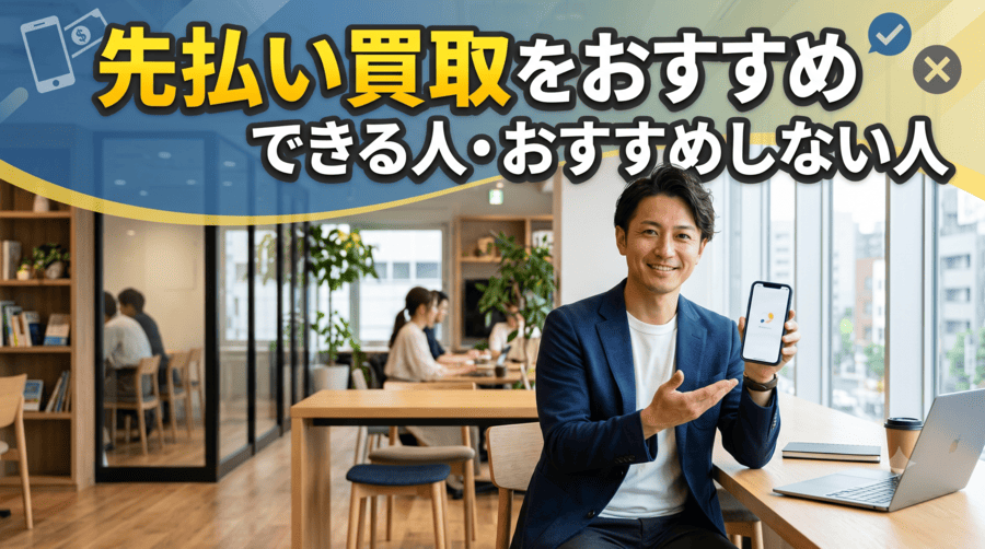 先払い買取をおすすめできる人・おすすめしない人