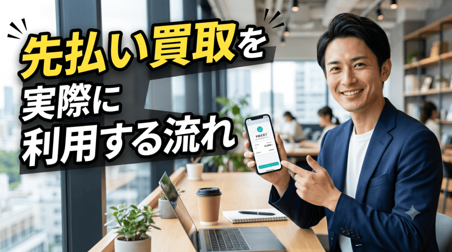 先払い買取を実際に利用する流れ