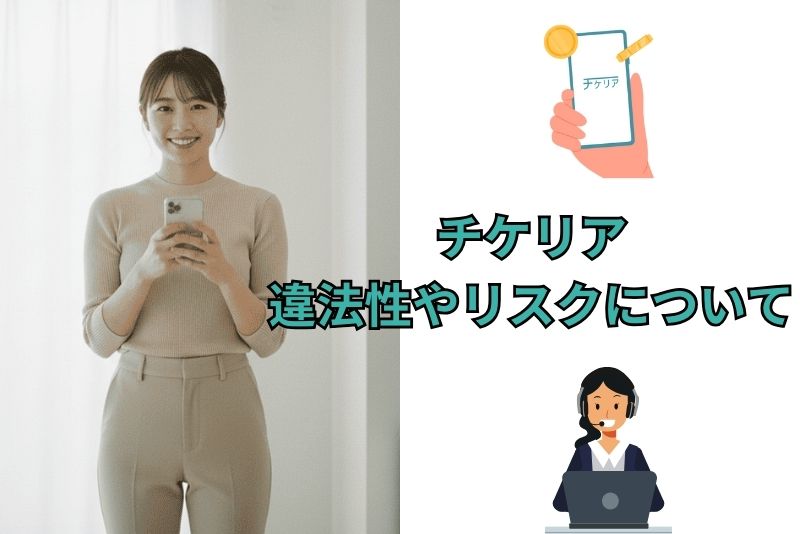 チケリアは安全?違法性やリスクについての考え方