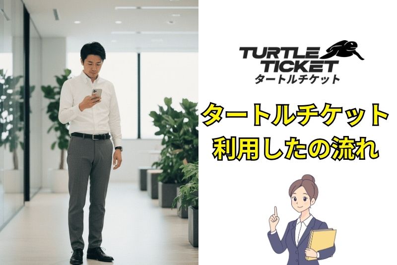 タートルチケットを利用した現金化の流れ