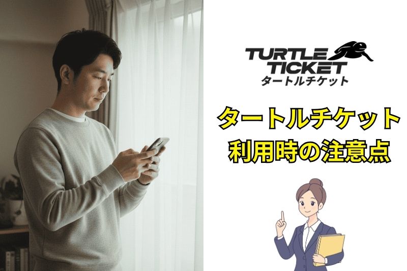 タートルチケット利用時の注意点とトラブルを防ぐ方法