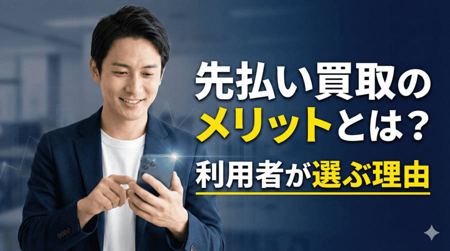 先払い買取のメリットとは?利用者が選ぶ理由