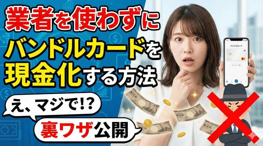 業者を使わずにバンドルカードを現金化する方法