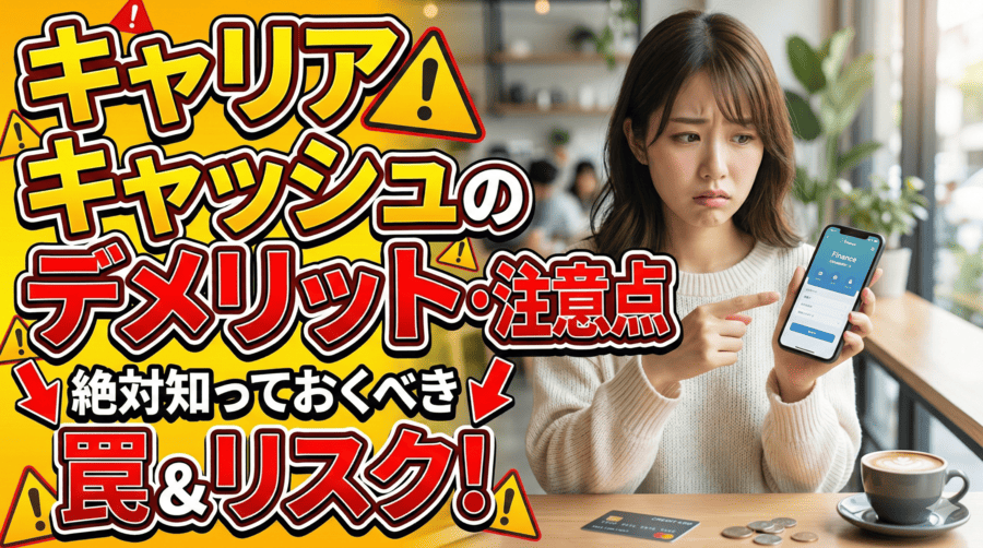 キャリアキャッシュのデメリット・注意点