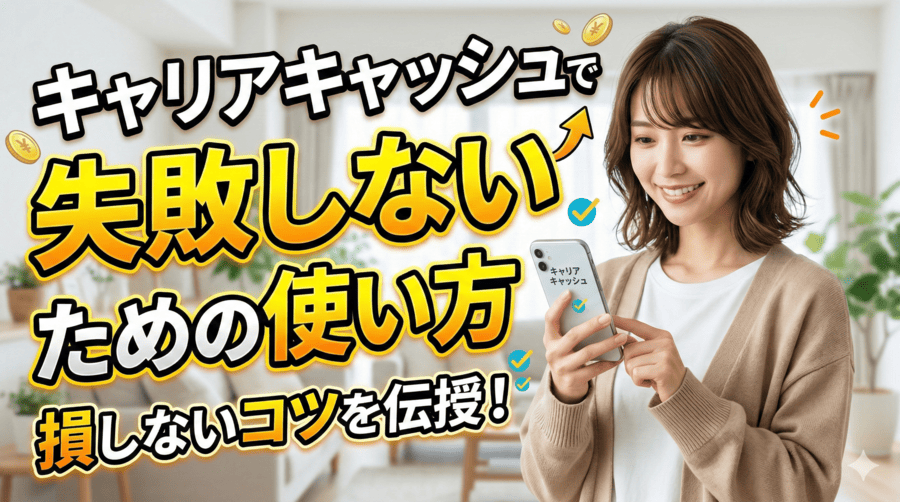 キャリアキャッシュで失敗しないための使い方
