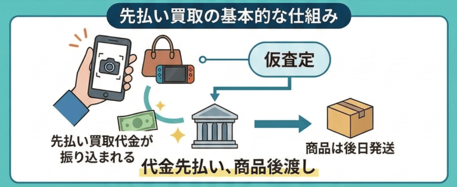 先払い買取の基本的な仕組み（なぜ商品発送前に入金されるのか）